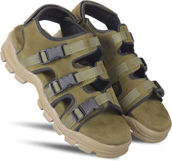 Olive_Synthetic_Sandal_For_Men