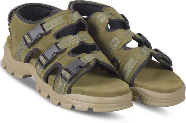 Olive_Synthetic_Sandal_For_Men