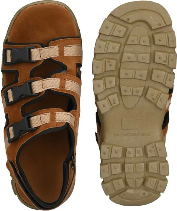 Tan_Synthetic_Sandal_For_Men