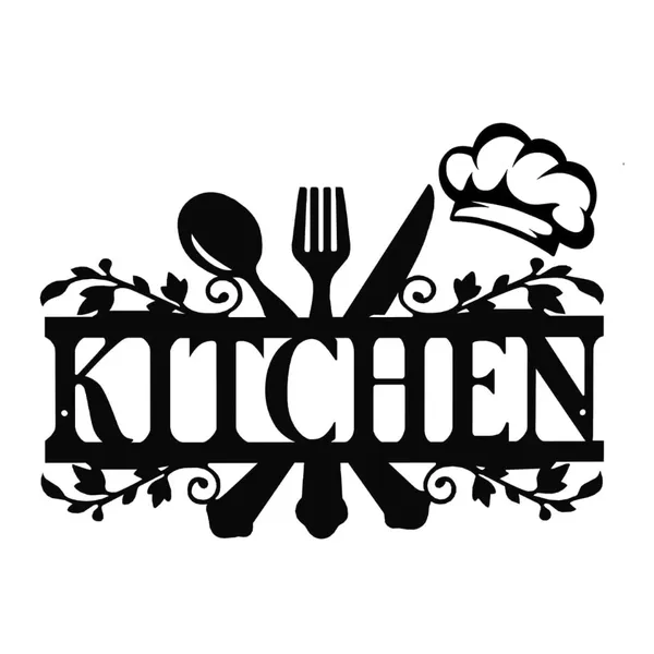 Kitchen_Sign_-_Decorative_Wall_Art_With_Chef_Hat_And_Utensils