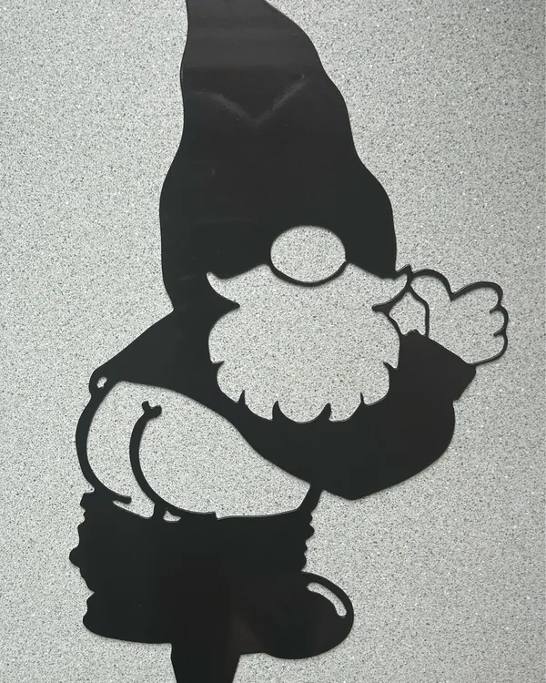 Decorative_Garden_Gnome_Metal_Wall_Art_Silhouette
