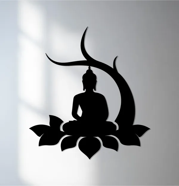 Buddha_Meditation_Wall_Decal_-_Black_Silhouette_With_Lotus_And_Crescent_Moon