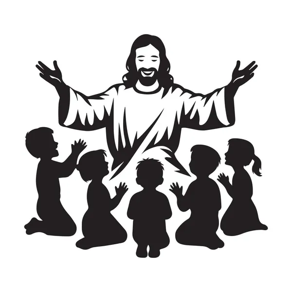 Jesus_With_Children_Religious_Silhouette_Vinyl_Decal
