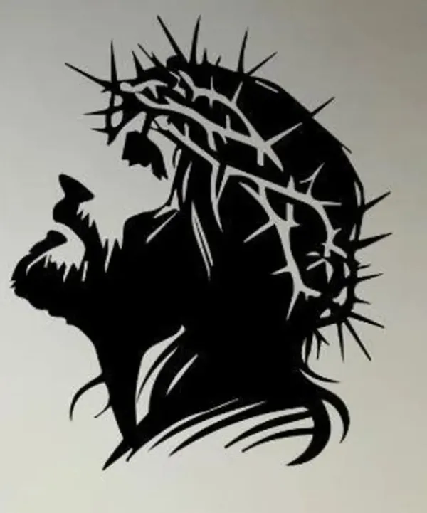 Jesus_Christ_Crown_Of_Thorns_Silhouette_Wall_Decal_Sticker