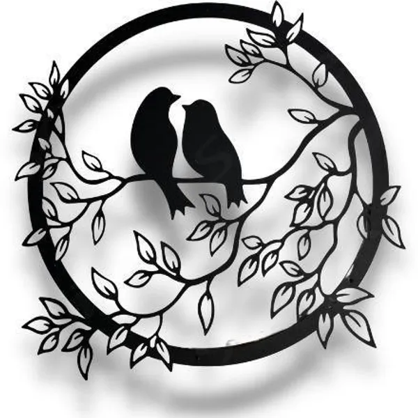 Decorative_Metal_Wall_Art_-_Two_Birds_On_Branch_In_Circular_Frame