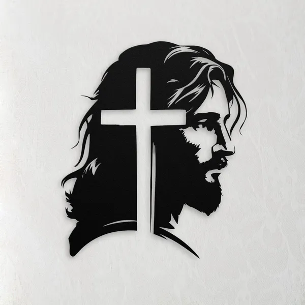 Jesus_Christ_Silhouette_With_Cross_Wall_Decal