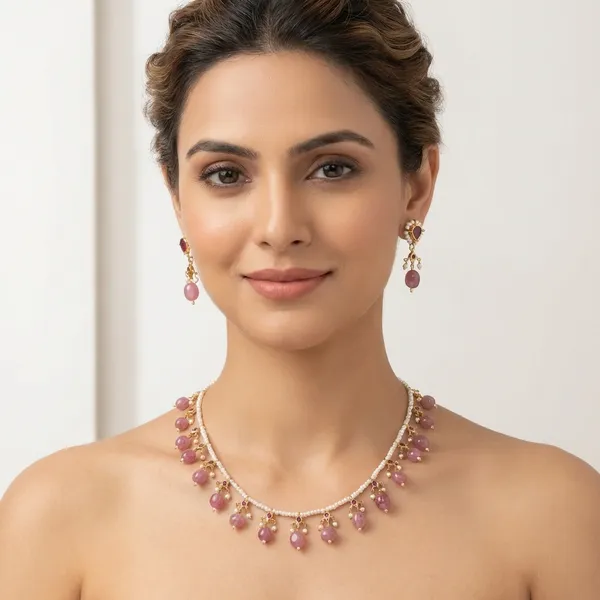 Dina_Delicate_Ruby_Necklace_Set_For_Women