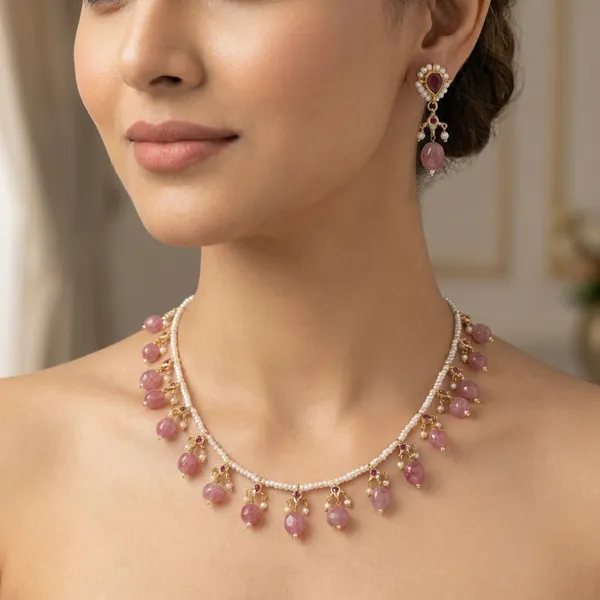 Dina_Delicate_Ruby_Necklace_Set_For_Women
