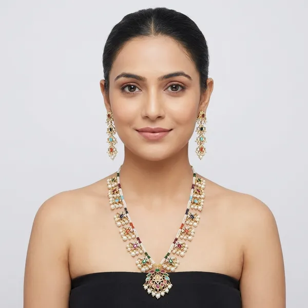 Naintara_Navratan_Premium_Necklace_Set_For_Women