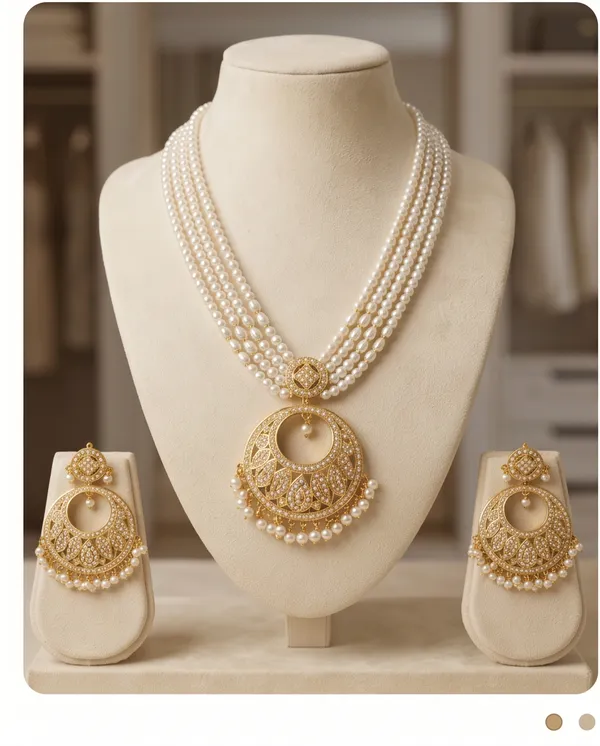 Kiran_Chandbali_Pearls_Necklace_Set