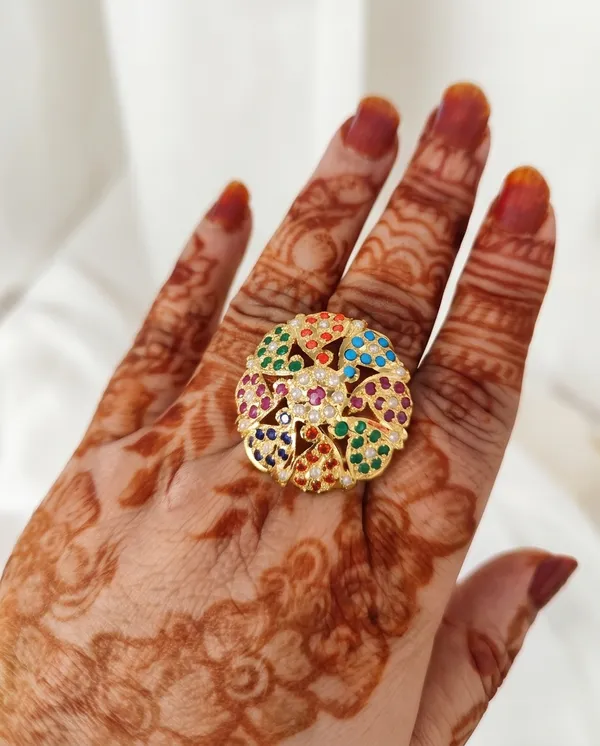 Diya_Navratan_Finger_ring