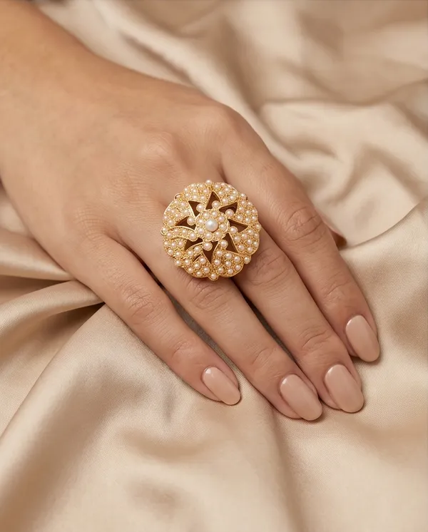 Diya_Pearlsl_AdjustableFinger_Ring