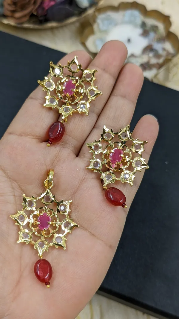 Karanphool_Ruby_Premium_Pendant_Set_For_Women
