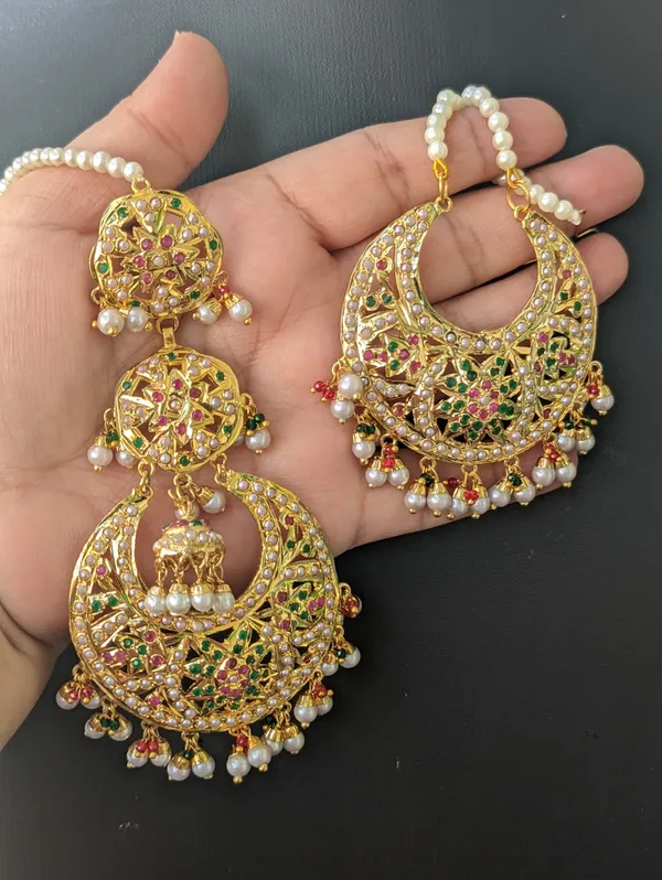 Preet_Premium_Multi__Chandbali_with_mangtika_For_Women