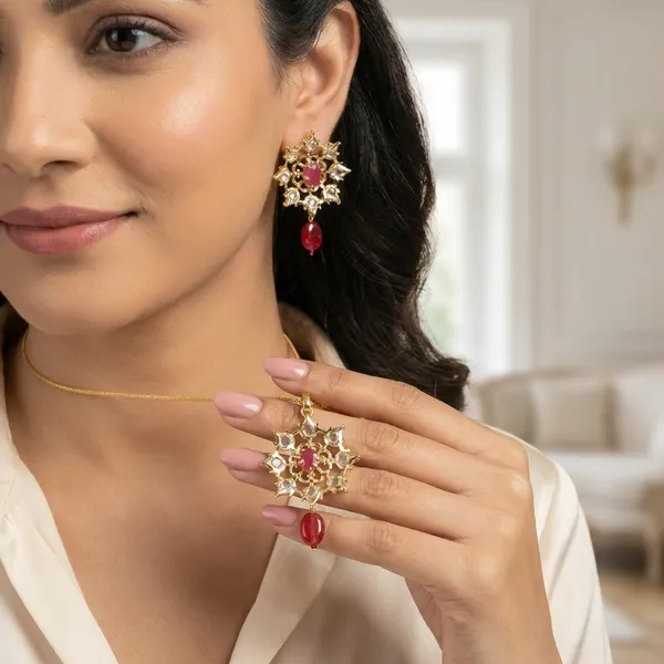 Karanphool_Ruby_Premium_Pendant_Set_For_Women