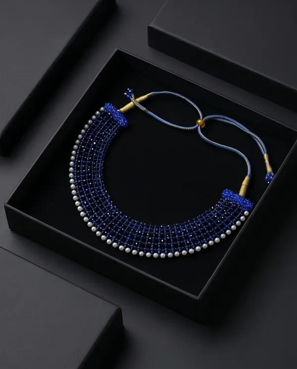 Shweta_Necklace_in_Blue_Beads