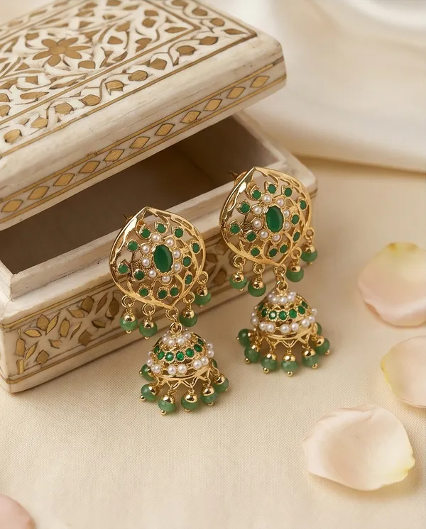 Simra_Emerald_Jhumki