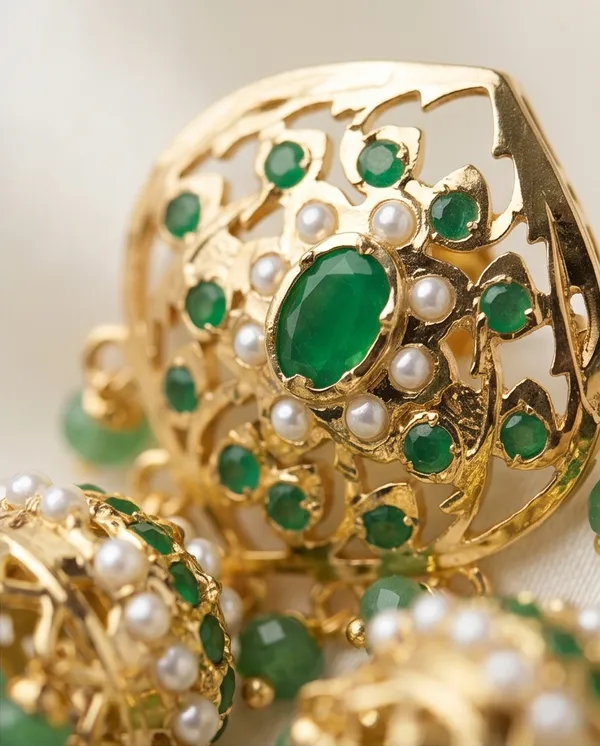 Simra_Emerald_Jhumki