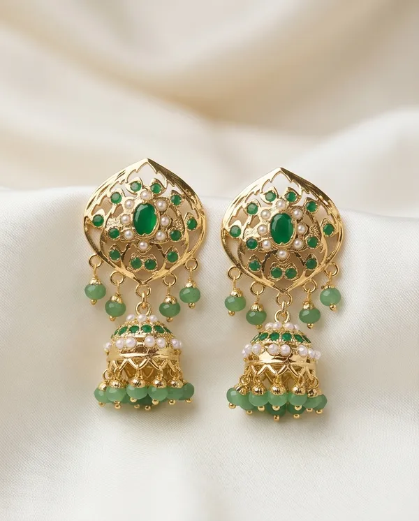 Simra_Emerald_Jhumki
