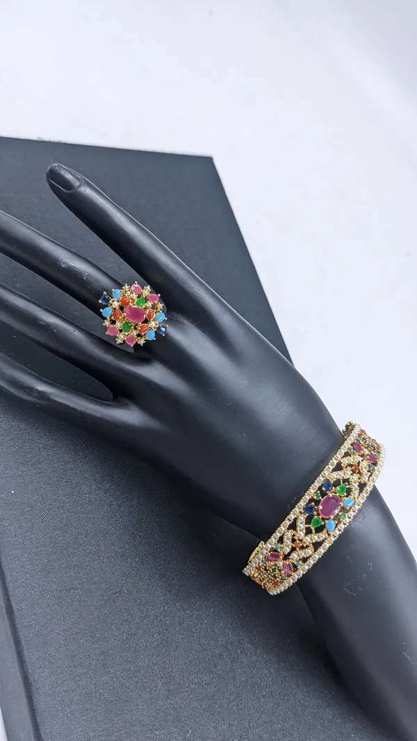 Laila_Multicolour_Premium_Bracelet_And_Ring_For_Women