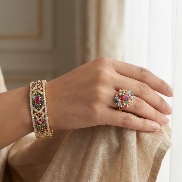 Laila_Multicolour_Premium_Bracelet_And_Ring_For_Women
