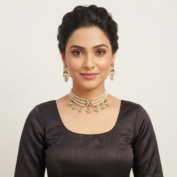 Ayra_Green_Premium_Choker_Set_For_Women