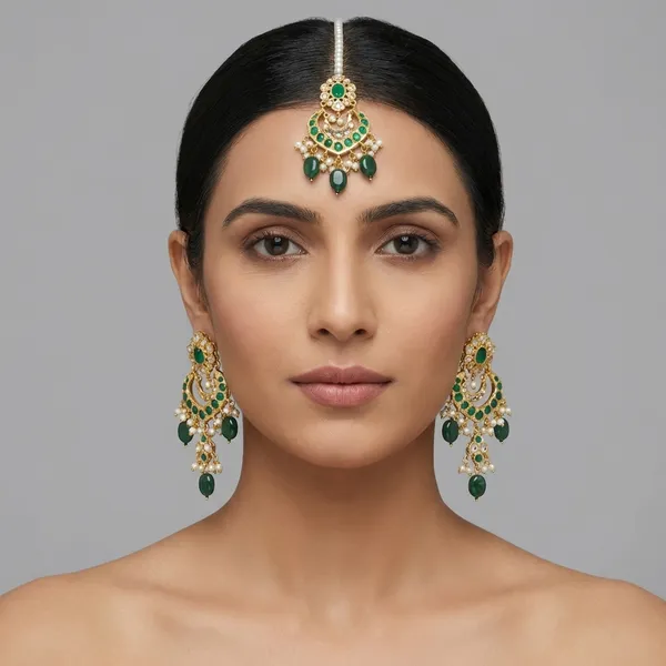 Mahira_Emerald_Maang_Tikka_And_Earrings