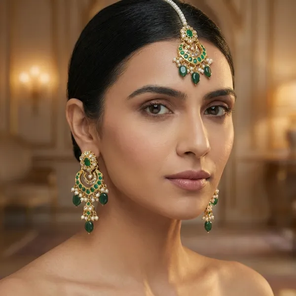 Mahira_Emerald_Maang_Tikka_And_Earrings