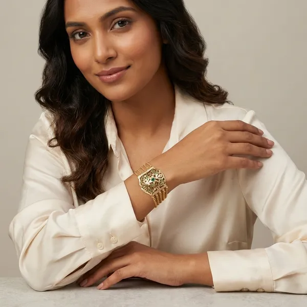 Ishel_Emerald_Premium_Bracelet_For_Women