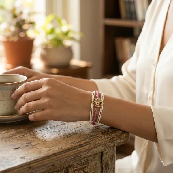 Manisha_RubyPink_Premium_Bracelet_For_Women