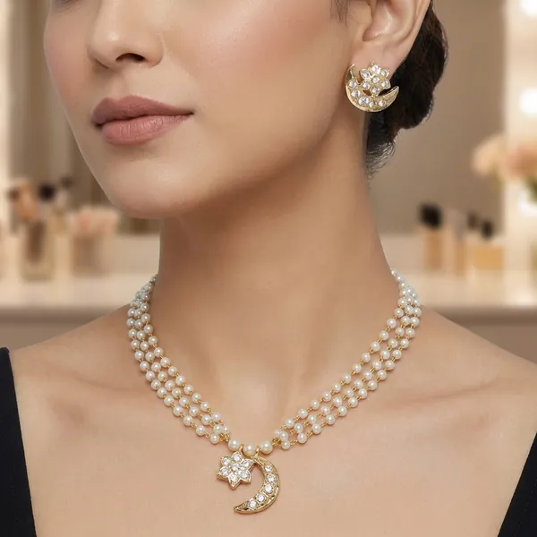 Chandtara_Golden_Pendant_Set_with_adjustable_Finger_ring