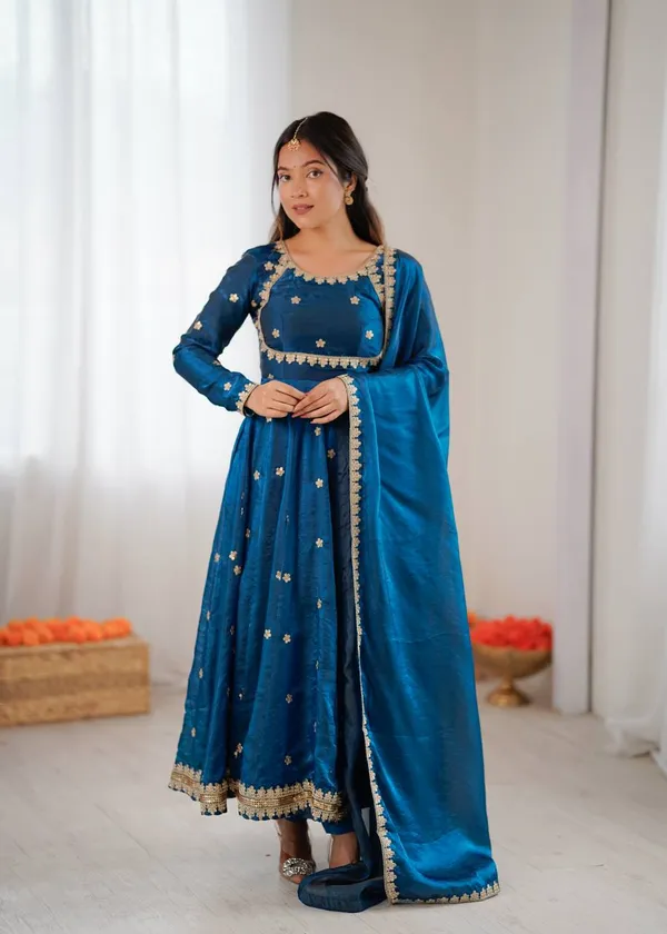 Royal_Blue_Ethnic_Look_with_Elegance