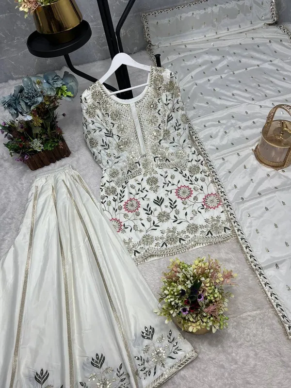 Ivory_White_georgette_sharara_suit
