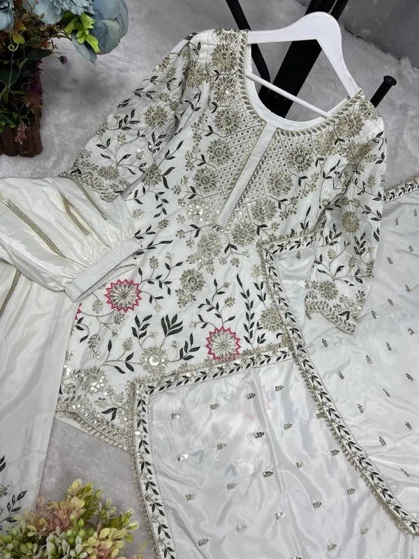 Ivory_White_georgette_sharara_suit