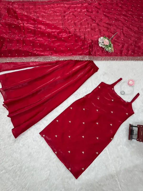 Graceful_Crimson_Red_Kurta_Set_with_Embroidered_Dupatta