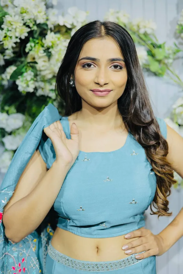 3__Pieces_TEAL_BLUE_Ready_Made_Plazzo_&_blouse_Set_With_Shrug