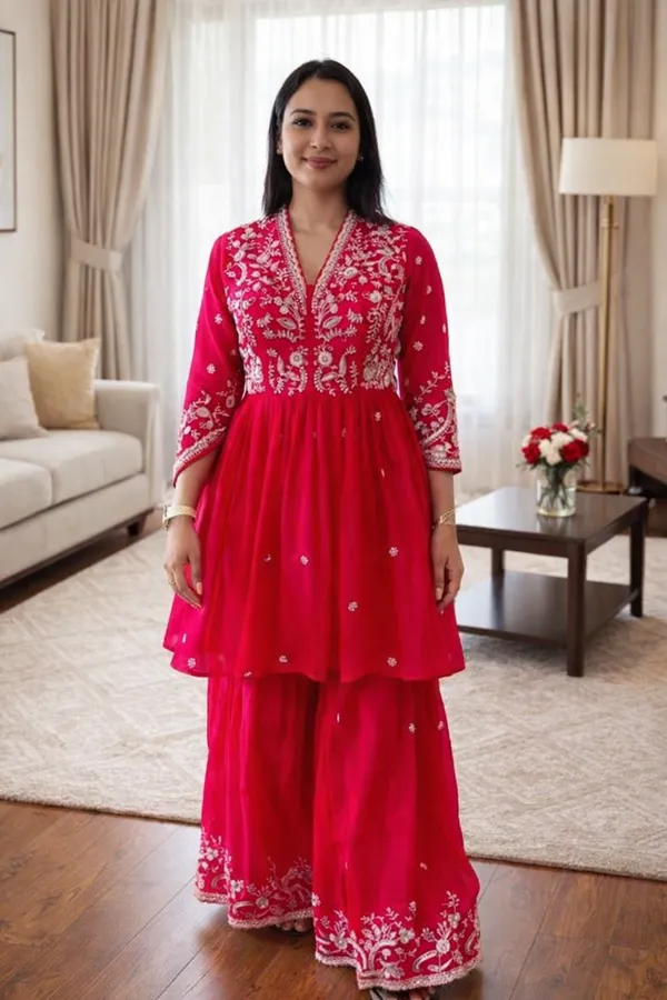 3_PIECES_PINK__DESIGNER_READY_MADE_PAZZO_SET_WITH_DUPATTA