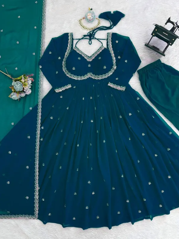 DARK_TEAL_BLUE_Anarkali_Graceful_Look