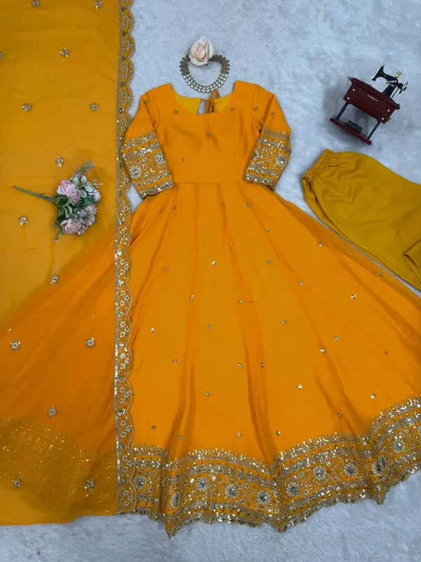 mustard_yellow_anarkali_gown_with_thread_and_sequin_work