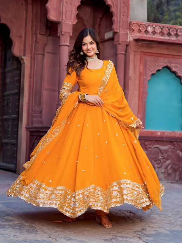 mustard_yellow_anarkali_gown_with_thread_and_sequin_work
