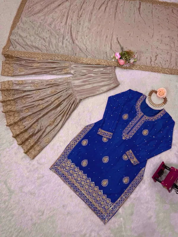 ROYAL_BLUE_EMBROIDERED_SHARARA_SUIT_SET