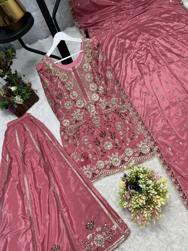 Pink_Floral_Embellished_Straight_Kurta_Sharara_with_Dupatta_Set