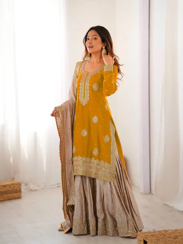 MUSTARD_YELLOW_EMBROIDERED_SHARARA_SUIT_SET
