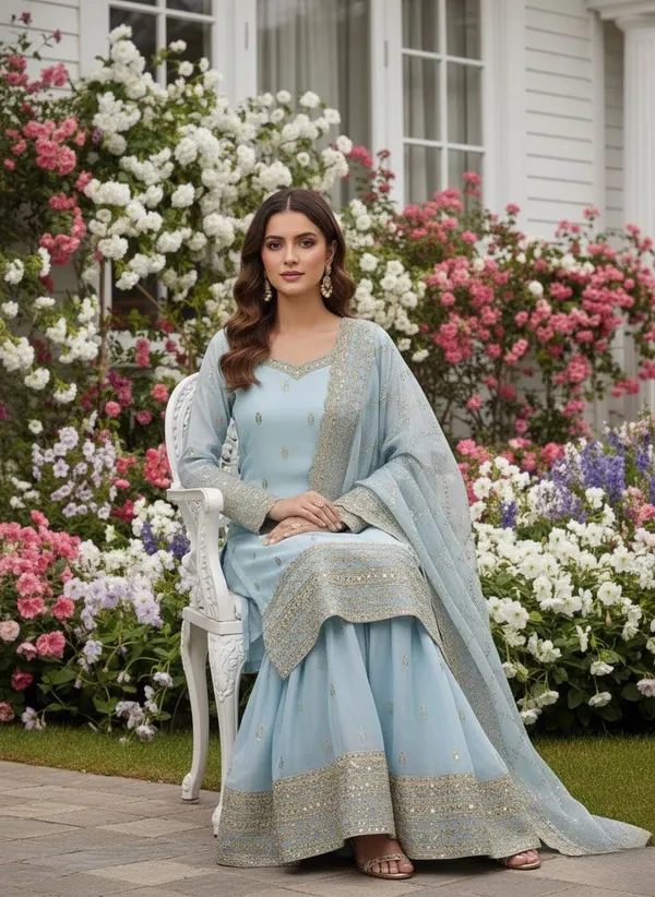 AQUA_BLUE_EMBROIDERED_SILK_KURTA_WITH_PLAZZO_AND_DUPATTA_SET
