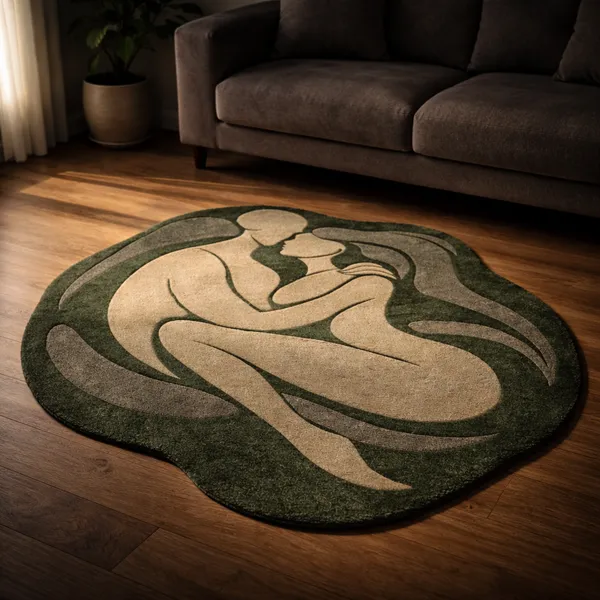 Abstract_Couple_Shape_Rug_|_Modern_Artistic_Hand_Tufted_Area_Carpet_|_Minimal_Human_Figure_Design