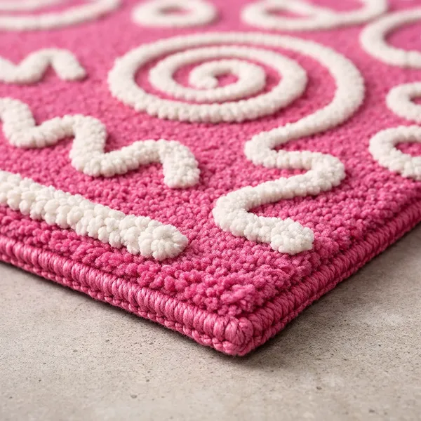 Pink_Abstract_Runner_Rug_|_Soft_Hand_Tufted_Hallway_Carpet_with_White_Swirl_Design