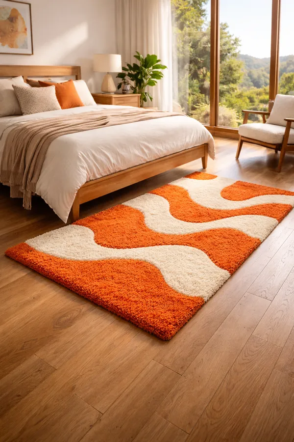 Retro_70s_Orange_Cream_Hand_Tufted_Rug_|_Plush_Abstract_Shag_Rug_for_Bedroom_&_Living_Room