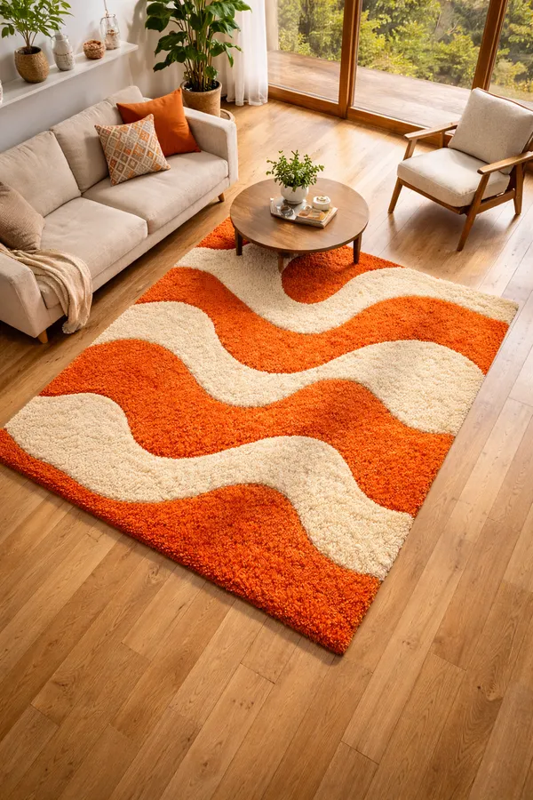 Retro_70s_Orange_Cream_Hand_Tufted_Rug_|_Plush_Abstract_Shag_Rug_for_Bedroom_&_Living_Room