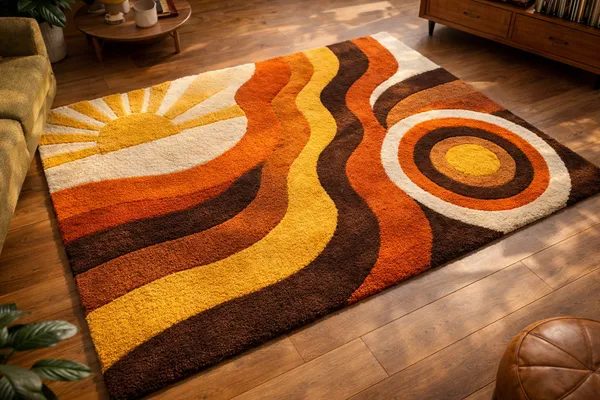 Retro_70s_Sunburst_Abstract_Rug_|_Orange_Brown_Geometric_Hand_Tufted_Area_Carpet