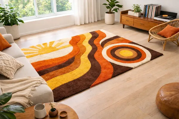 Retro_70s_Sunburst_Abstract_Rug_|_Orange_Brown_Geometric_Hand_Tufted_Area_Carpet